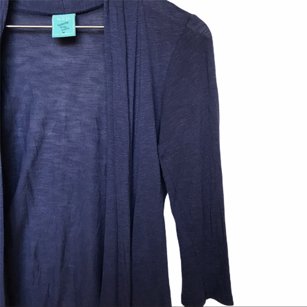 Youth Navy Blue Cardigan - Picture 9 of 9